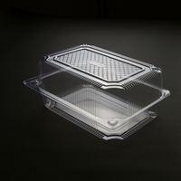 Boîte à gâteaux rectangulaire estampage alimentaire boîte à gâteaux de mariage à la crème glacée Orienral Transparent Blister boîtes à gâteaux en plastique pour animaux de compagnie avec fenêtre