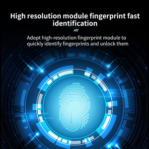 Candado de aluminio inteligente de Seguridad Biométrica de <span class=keywords><strong>China</strong></span>, candado de huella digital con candado electrónico a prueba de agua - Product Image 6