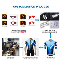 Maillot de cyclisme unisexe personnalisable à manches courtes, design rayé dégradé, options de couleurs variées pour les courses, les clubs et l'entraînement quotidien