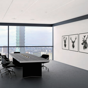 Văn phòng điều hành bộ đồ nội thất lớn MDF bàn gỗ đặt <span class=keywords><strong>mod</strong></span> cho ông chủ/CEO gỗ escritorios bàn điều hành de oficina - Product Image 4