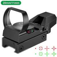 Optique de chasse, viseur à points rouge et vert pour 11 mm/20 mm HD101, viseurs optiques réfléchissants à quatre points, étanches et résistants aux chocs