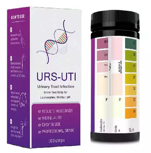 Bandes de <span class=keywords><strong>test</strong></span> <span class=keywords><strong>urinaire</strong></span> pour infections urinaires chez la femme - Certifiées CE ISO, 3 paramètres, dépistage rapide à domicile en 30 secondes pour les infections des voies urinaires - Product Image 1
