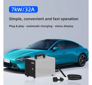 Cargador Portátil para Vehículos Eléctricos <span class=keywords><strong>de</strong></span> 7kw DC GB/T <span class=keywords><strong>de</strong></span> 9 Pines - Estación <span class=keywords><strong>de</strong></span> Carga Rápida con Pantalla Digital para Vehículos Eléctricos Tesla y BYD - Product Image 2