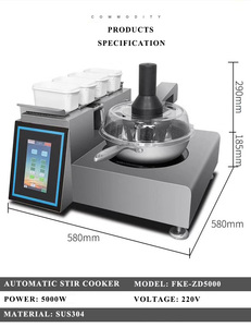 Nhà Máy Trực Tiếp Auto-Xkhuấy-Chiên Nồi Điện Thương Mại Thiết Bị Nhà Bếp Với Cảm Ứng Sưởi Ấm Và Màn Hình - Product Image 4