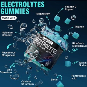 LUVVITA Gummies Multivitaminés Électrolytes Naturels Personnalisés en Gros Nutrition Sportive Sans Sucre Soutien Immunitaire Énergie - Product Image 2