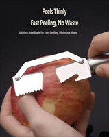 Gadget de cuisine multifonctionnel en acier inoxydable, fonctionnement manuel, écologique, trancheuse à fruits, éplucheur de légumes, râpe à fromage