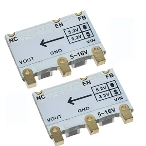 Mini convertidor de DC-DC, reductor de voltaje de 6V-16V, 9V, 12V a 5V, 3,3 V, eficiencia 98%, 4A