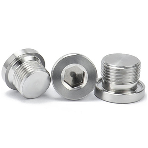 Tapón hexagonal macho de acero inoxidable A2 A4, estándar DIN908 G3/8 M12*1.5, en oferta. - Product Image 1