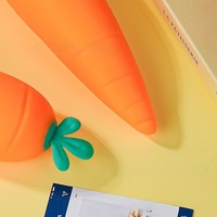 Jouet de simulation de carotte à presser, en silicone souple à rebond lent, gadget anti-stress, emballage en boîte