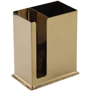 ที่วางตะเกียบสี่เหลี่ยมสแตนเลสทรงช้าง สีทอง พร้อมช่องระบายน้ำ สำหรับใช้ในร้านอาหารและครัว - Product Image 4