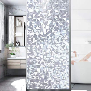 Película de privacidad para ventanas, película de vidrio esmerilado, a prueba de explosiones, moderna, de PVC, autoadhesiva, opaca, control de calor, cubierta para puerta de baño - Product Image 1
