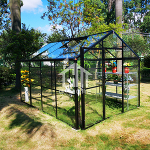 <span class=keywords><strong>Serre</strong></span> classique Royal Park avec structure en aluminium ultra-résistante, résistante au vent jusqu'à 100 km/h, <span class=keywords><strong>serre</strong></span> modulaire extensible en verre - Product Image 6