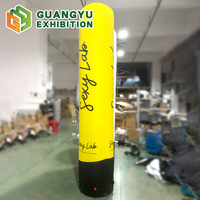 Colonne gonflable personnalisée, hermétique, avec éclairage LED, pour affichage promotionnel extérieur, décoration d'événements et salons professionnels, design portable