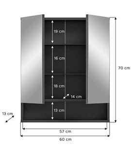 Mobile bagno lavello lavello Design tedesco singolo x2 ta2719 - Product Image 3