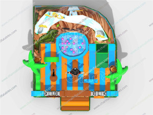 Parc d'attractions gonflable Île au <span class=keywords><strong>trésor</strong></span> des pirates, château gonflable, toboggan, aire de jeux gonflable à vendre - Product Image 3