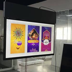 4S cửa hàng 55 inch trong nhà hai mặt treo quảng cáo hiển thị cửa sổ Trần LCD màn hình TV kỹ thuật số biển kiosk - Product Image 4