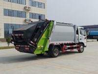Camion compacteur de déchets mini Dongfeng Tuyi avec moteur diesel Euro 3, collecte et compression intégrées, chargeur arrière, transmission 4x2, manuel