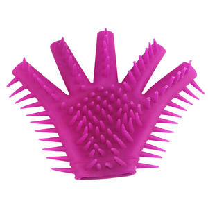 Guantes de dientes de <span class=keywords><strong>lobo</strong></span> para masaje genital de alta calidad para mujer, guantes sexuales de silicona para masturbación para adultos, Juguetes sexuales para juegos SM - Product Image 3