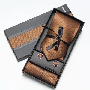 China Manufucaturer Einzigartige Luxus Krawatte Verpackung Box Mit Custom Logo Papier Box Mit Deckel