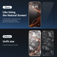 Nuglas Pack 10-en-1 Nouveau Protecteur d'écran en verre trempé 9H anti-rayures et antichoc à couverture intégrale 3D pour iPhone 18 Pro Max 17 16 15