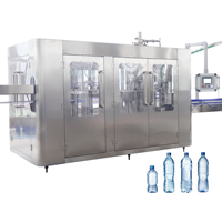 Machine de remplissage d'eau pour usine de boissons, automatique, haute vitesse, pour bouteilles PET de 500 ml à 2 L