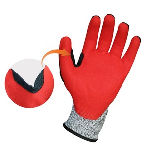 Guantes de Seguridad para la Industria Petrolera, Personalizables, Venta al Por Mayor Directa de Fábrica, Material de Nitrilo Resistente a Impactos, Nivel de Corte 5, Anti-Vibración y Anti-Golpes - Product Image 3