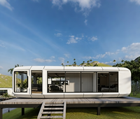Maison Modulaire Préfabriquée en Acier Résistant aux Intempéries, Cabane Apple pour Hôtel de Montagne, Ferme, Vente en Gros Usine