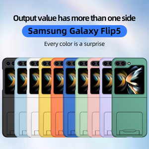 2023 nuevo para Samsung Flip 5 funda dura mate Skin Feel Phone Cover Pink Case para Samsung Galaxy Z Flip 5 4 3 - Product Image 3