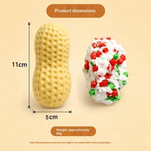 JCSL Fidget Collection TPR Peanut Pop Squishy Knijp-speeltje Getextureerd Zintuiglijk DIY Party Gebruik Hobby Verzamelaar Nieuwigheid Decoratie - Product Image 4