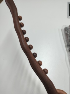 Customized ODM Guasha <b>Massage</b> Stick Roller Wood Gua Sha <b>Tool</b> for All of Your Body Neck Back SPA Massager with 8 Beads - Product Image 3
