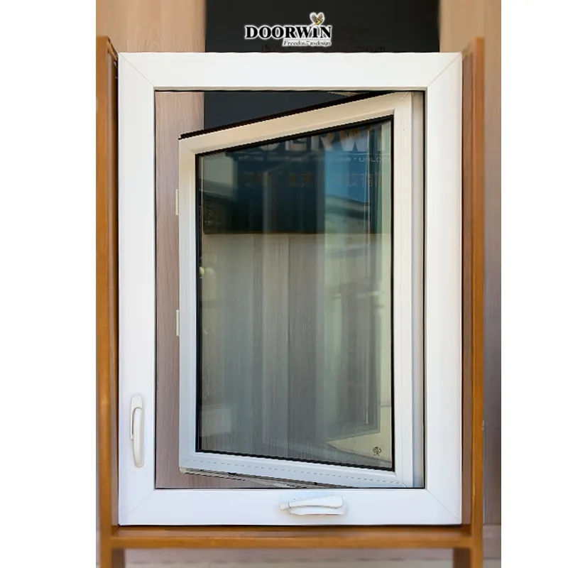 Doorwin upvc windows new design custom made Environment Friendly PVC Glass Casement Windows