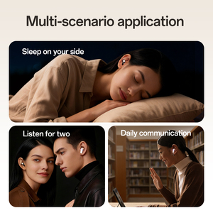 Dos Pares de Auriculares M166 BT5.4 OWS + Mini Auriculares Inalámbricos para Dormir, Auriculares Estéreo HiFi con Reducción de Ruido para Deportes - Product Image 4