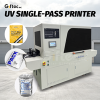 Imprimante numérique Giftec UV pour pochettes en plastique, impression numérique en un seul passage CMYK+W pour sacs, haute vitesse, impression directe sur support