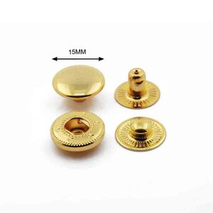 Vòng Hình Dạng Bốn Phần Nút Nickel Miễn Phí <span class=keywords><strong>Brass</strong></span> Vàng Màu 15Mm Mùa Xuân Snap Nút Cho Túi Xách - Product Image 3