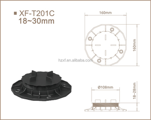 Bestrating Tegelsteun Verstelbare Verhoogde Vloer Kunststof Voetstuk XF-T201C 18-32 Mm - Product Image 2