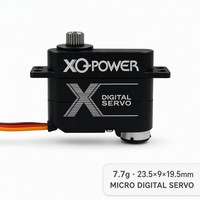 Servomoteur numérique micro XQ Power 7,4 V, couple de 3 kg-cm, poids de 9 g, en métal, avec une vitesse rapide de 0,07 seconde et une réponse rapide, mini servomoteur RC