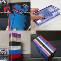 Boîtier métallique empilable pour cartes gradées PS, protection magnétique, design convexe-concave stable et antidérapant, résistant aux UV