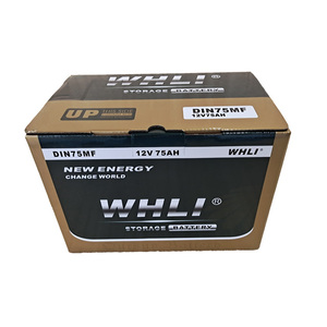 גבוהה באיכות גבוהה ביצועים גבוהה CCA 12V 75AH DIN75MF תחזוקה משלוח עופרת חומצה קוריאה מותגי רכב סוללה WHLI מותג - Product Image 6