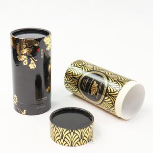 Tubo de Papel Cilíndrico de Cartón Negro para Manualidades, Embalaje Personalizado de Tubos de Papel Reciclado para Cuidado de la Piel, Cosméticos y Perfumes - Product Image 5