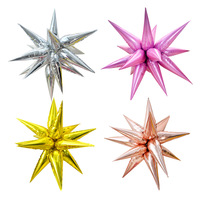 Transfrontalier pour la lumière en forme de cône imprimé goutte d'eau Explosion étoile feuille d'aluminium ballon 0.1kg centre commercial événement anniversaire