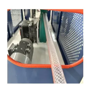 Máquinas plásticas Transparente De Alta Pressão Fibra PVC Espiral Fio De Aço Mangueira Reforçada Mangueiras Trançadas Água PVC Pipe máquina