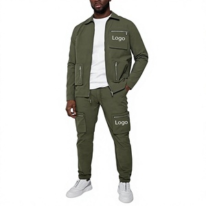 Wholesale Men's Autumn 100% Cotton Jogging Tracksuit Custom Printing High Quality Sports Stylish Casual Tracksuit jackets <b>pants</b> - Product Image 1