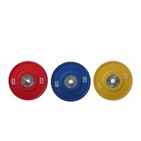 Ensemble d'haltères de musculation en acier de 10 kg et 20 kg, compétitif, pour l'entraînement de la force, haute élasticité, grand trou, logo personnalisé en couleur