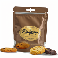 Plastique biodégradable pour biscuits 3.5 mylar Vente en gros Emballage avec logo personnalisé Sac à collation imprimé personnalisé finition mate pour biscuits