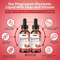 Biocaro Gouttes de magnésium liquide avec glycinate de magnésium, vitamine B6, bromélaïne pour un sommeil profond, une relaxation de l'humeur et des muscles