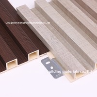 Panel Dinding & Plafon Wainscoting Berongga Mewah Bergaya Cina Modern, Komposit Kayu-Plastik Serat Bambu, Bertekstur