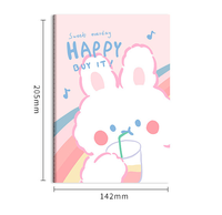 Cahier de fruits 3D A5 avec couverture en caoutchouc souple, fournitures scolaires kawaii personnalisées
