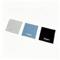 Chiffon de nettoyage et de polissage pour bijoux en microfibre avec logo personnalisé et emballage pour l'or, l'argent et les diamants