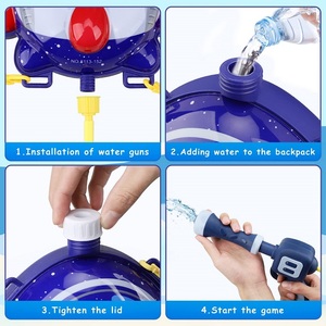 Sommer Outdoor Game Toys Netter Rucksack Squirt <span class=keywords><strong>Gun</strong></span> Rucksack Wasser pistole für Kinder - Product Image 5
