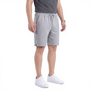 Custom LOGO Popular High Street <b>Men's</b> Sports <b>Shorts</b> Knee Length Gym Casual Terry Cotton Hip-Hop Polyester Elastic Waist - Product Image 1